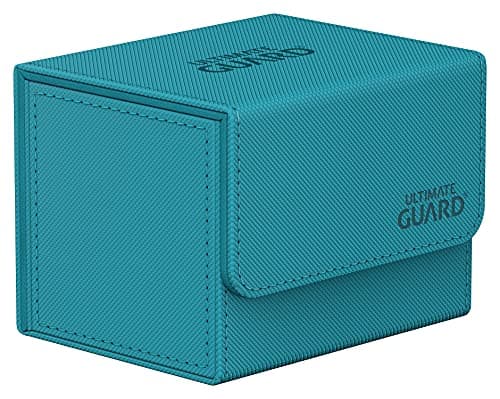 Ultimate Guard Sidewinder 100 Deck Box for 100 DoubleSleeved TCG Cards Petrol Magnetic Closure Microfiber Inner Lining for Secure Storage