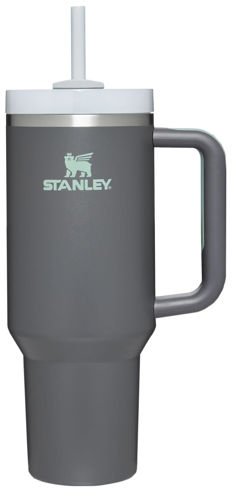 STANLEY Quencher H2.0 Tumbler with Straw 40 oz | Flowstate 3-Position Lid | Cup Holder Compatible for Travel | Insulated Stainless Steel Cup | BPA-Free | Charcoal