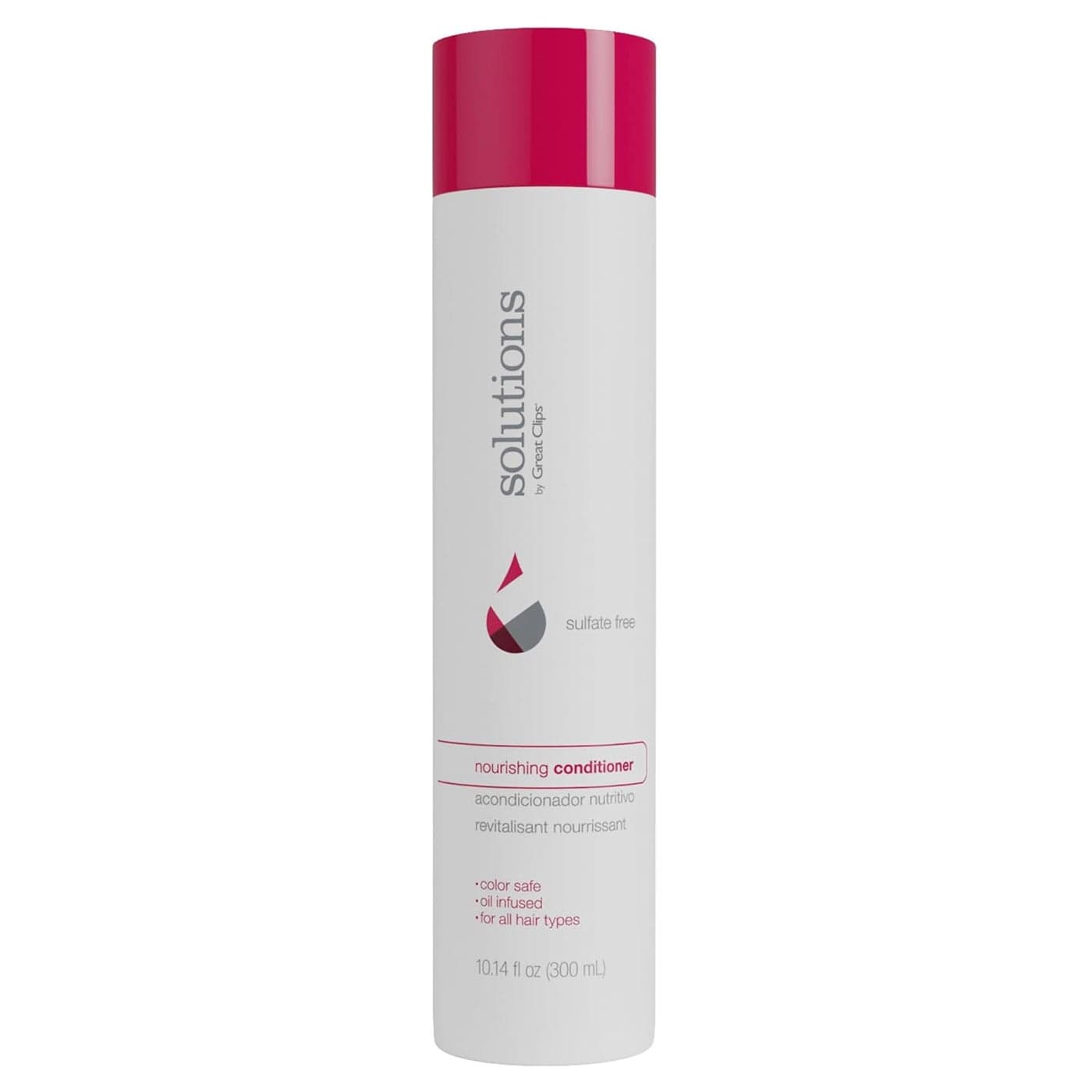 GREAT CLIPS Solutions Nourishing Conditioner 10 fl oz Argan Oil Sulfate and Paraben Free Hydrates and Repairs Hair Safe for ColoredTreated Hair