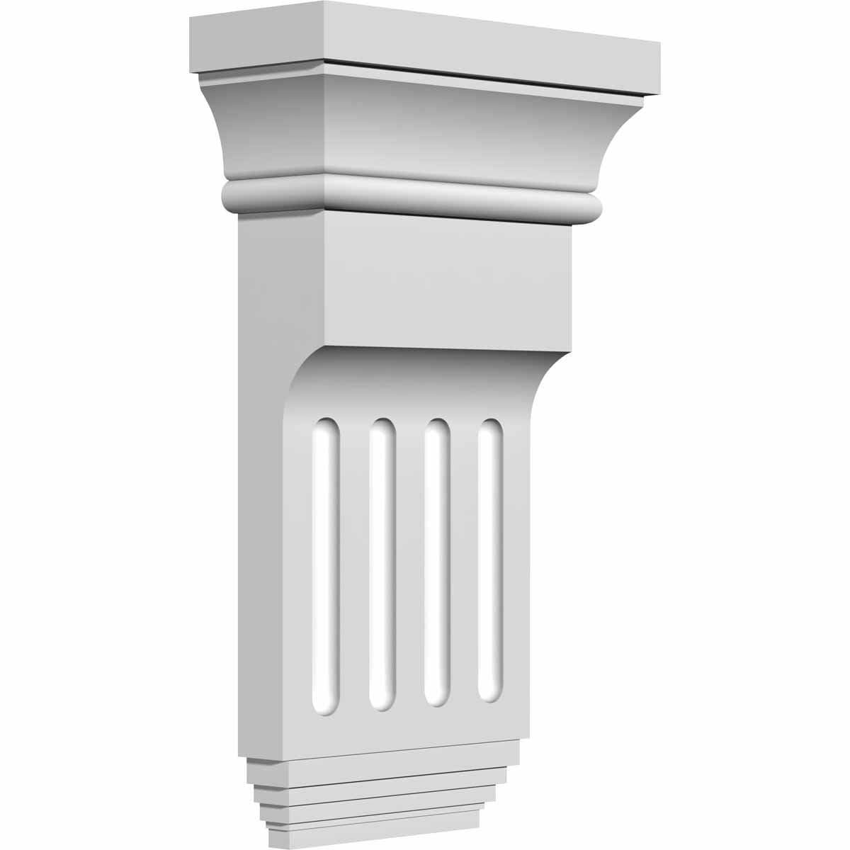 Ekena Millwork BKT06X10X02ED 6Inch W x 2Inch D x 10 38Inch H Edwards Bracket