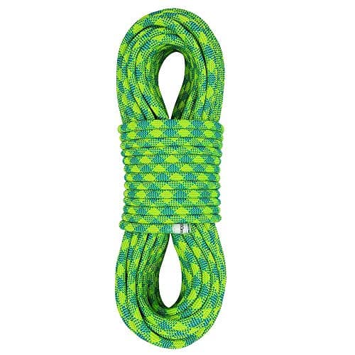X XBEN 105 mm UIAA Dynamic Climbing Rope 35M115ft Safety Nylon Kernmantle Rope for Rock Climbing Tree Climbing Ice Climbing Mountaineering Rappelling Rescue and Arborist Climbing