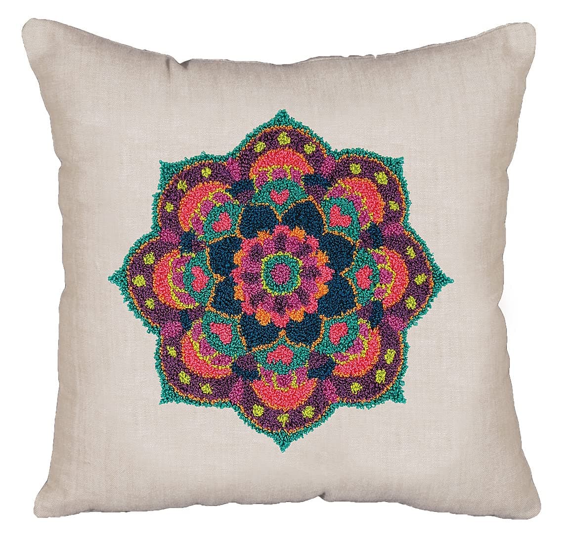 Mandala Punch Needle Pillow Kit