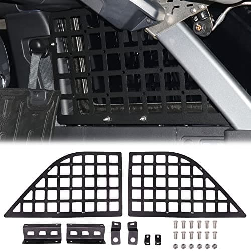 RERPRO Rear Window Molle Panel for 2021 2022 2023 2024 2025 New Ford Bronco 4 Door Hard Top Cargo Organizer Rear Trunk Panel Storage System Interior Accessories 2 Pack Black