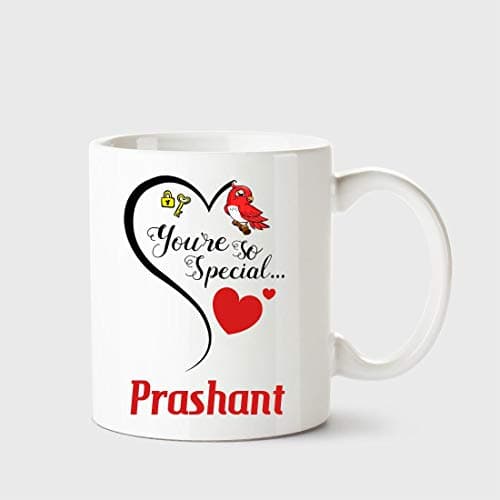 Chanakya You're so Special Prashant White Coffee Name Ceramic Mug