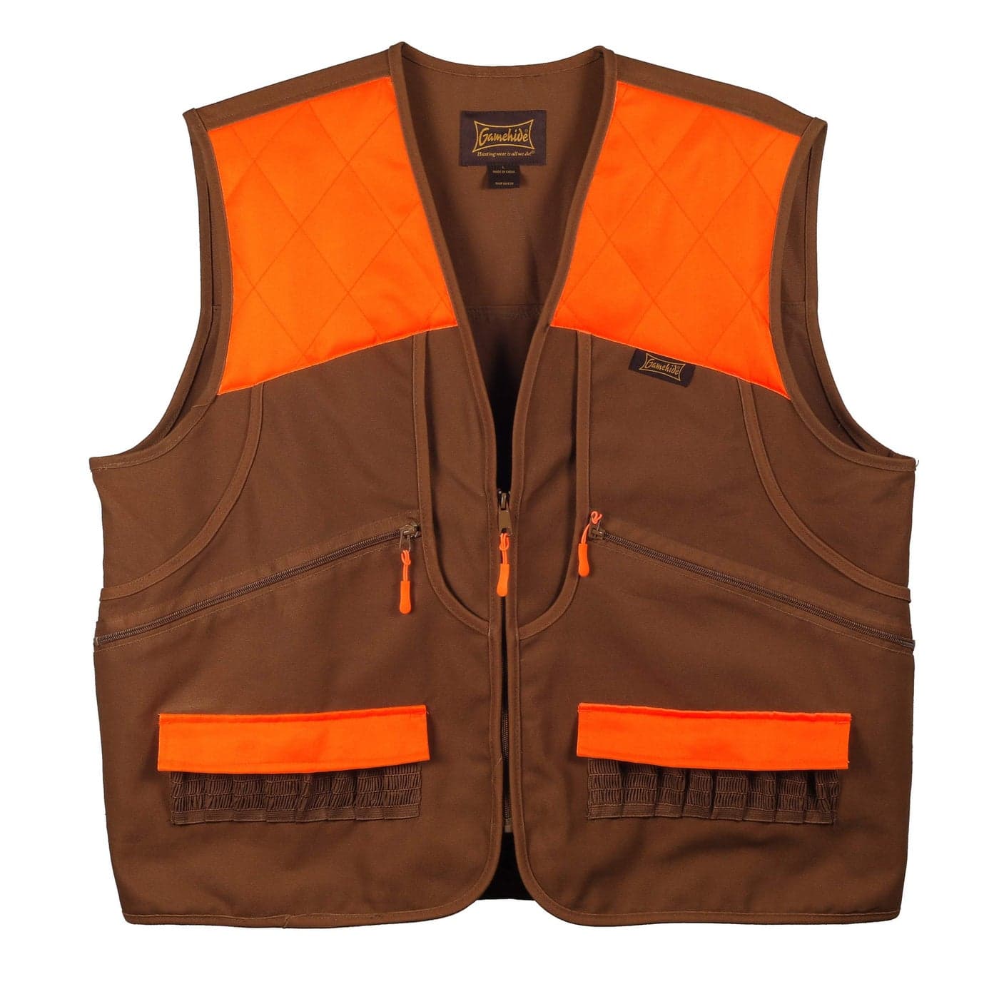 Gamehide Switchback Upland Field Bird Vest Marsh BrownOrange Medium
