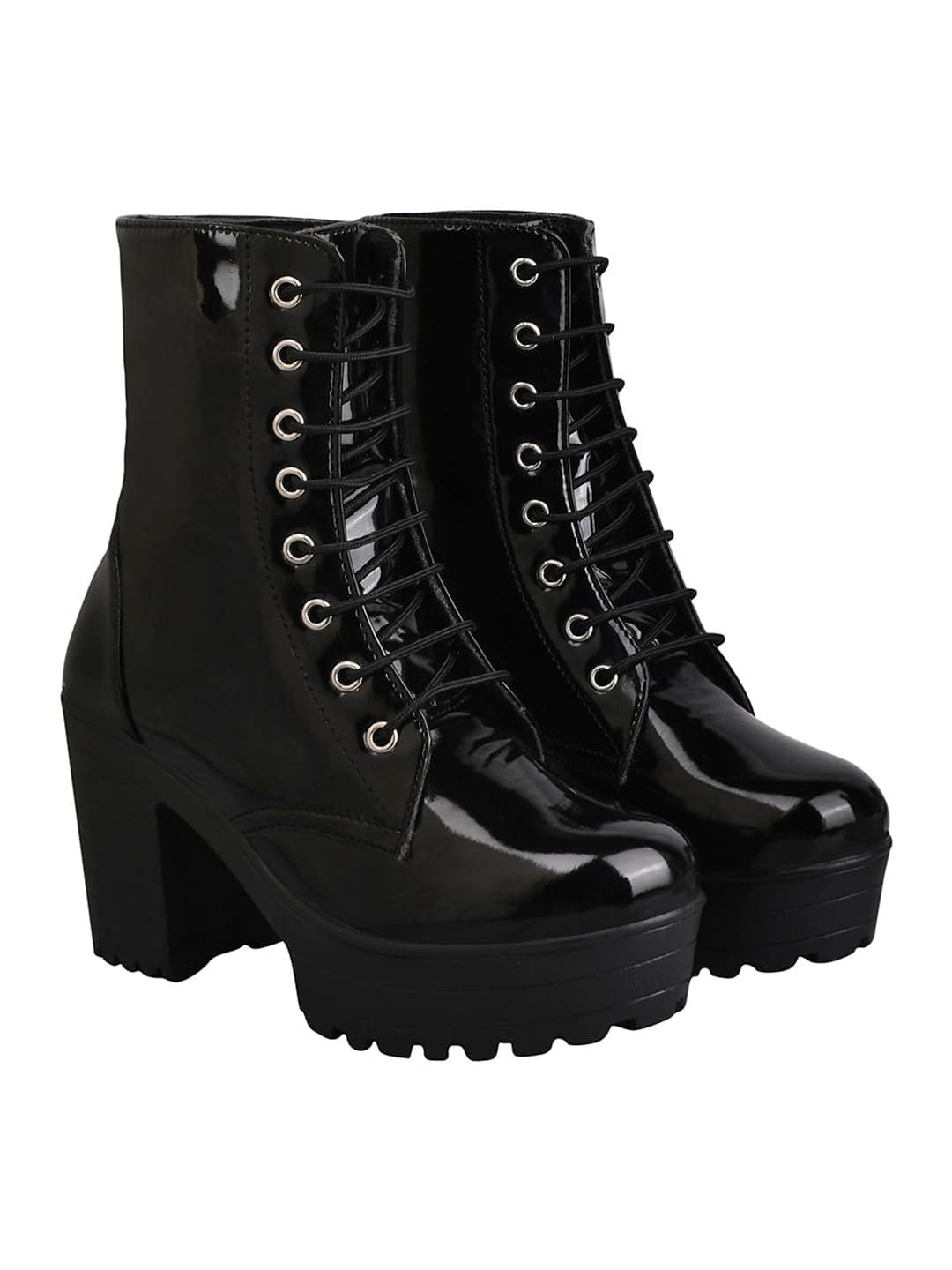 Shoetopia girls Boot-07 Black Ankle Boot - 3 UK (Girls-Boot-07-Black)