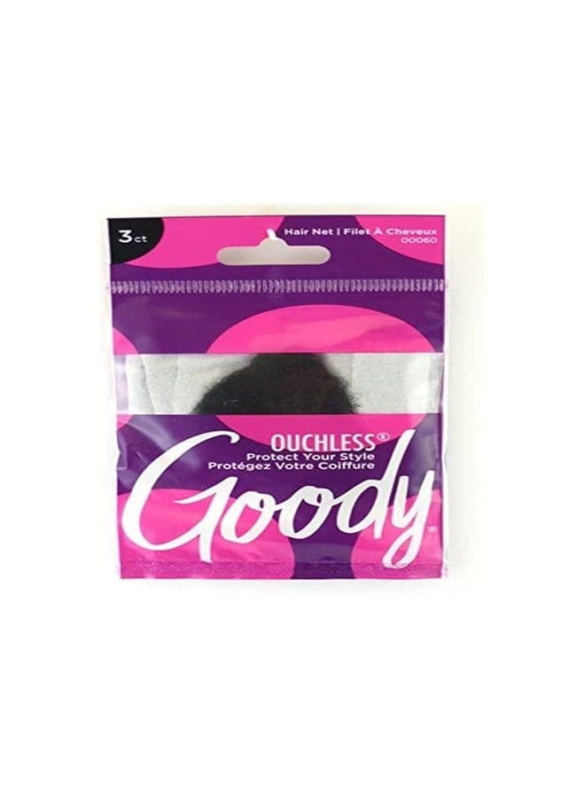 Styling Essentials Hair Net, Black, 3 Count