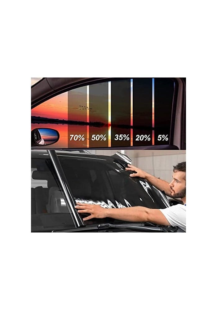 Window Tint Film for Cars 5 VLT 30 in x 25Ft Ceramic Automotive Window Film Blocks 99 UV IR Rays Heat Resistant Anti Glare Film for Windshield Scratch Resistant Sun Shade Auto Tint Roll