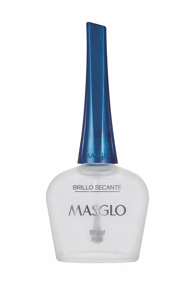 MASGLO Tradicional Nail Polish Top Coat Drying Up to 7 Days of Wear HighCoverage Glossy Finish 05 oz