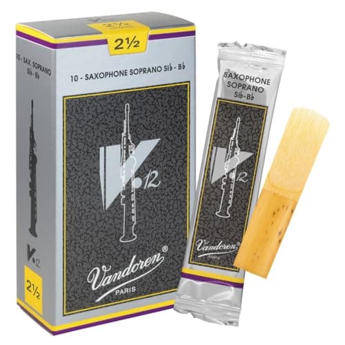 Vandoren SR6025 Soprano Sax V.12 Reeds Strength 2.5; Box of 10