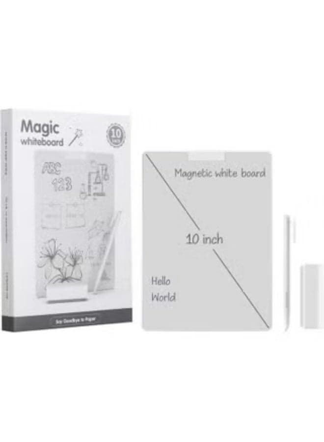 Magic Magnetic Whiteboard for kids with pen and eraser 10 inch