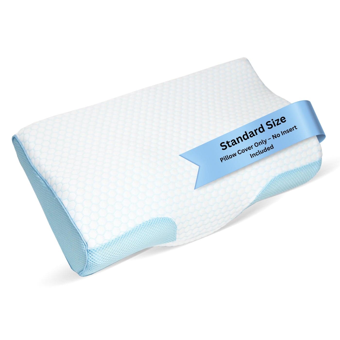 Derila Cooling Pillowcase Optimal Temperature Control for Your Memory Foam Pillow for Perfect Sleep Quality Material White Pillow Cover