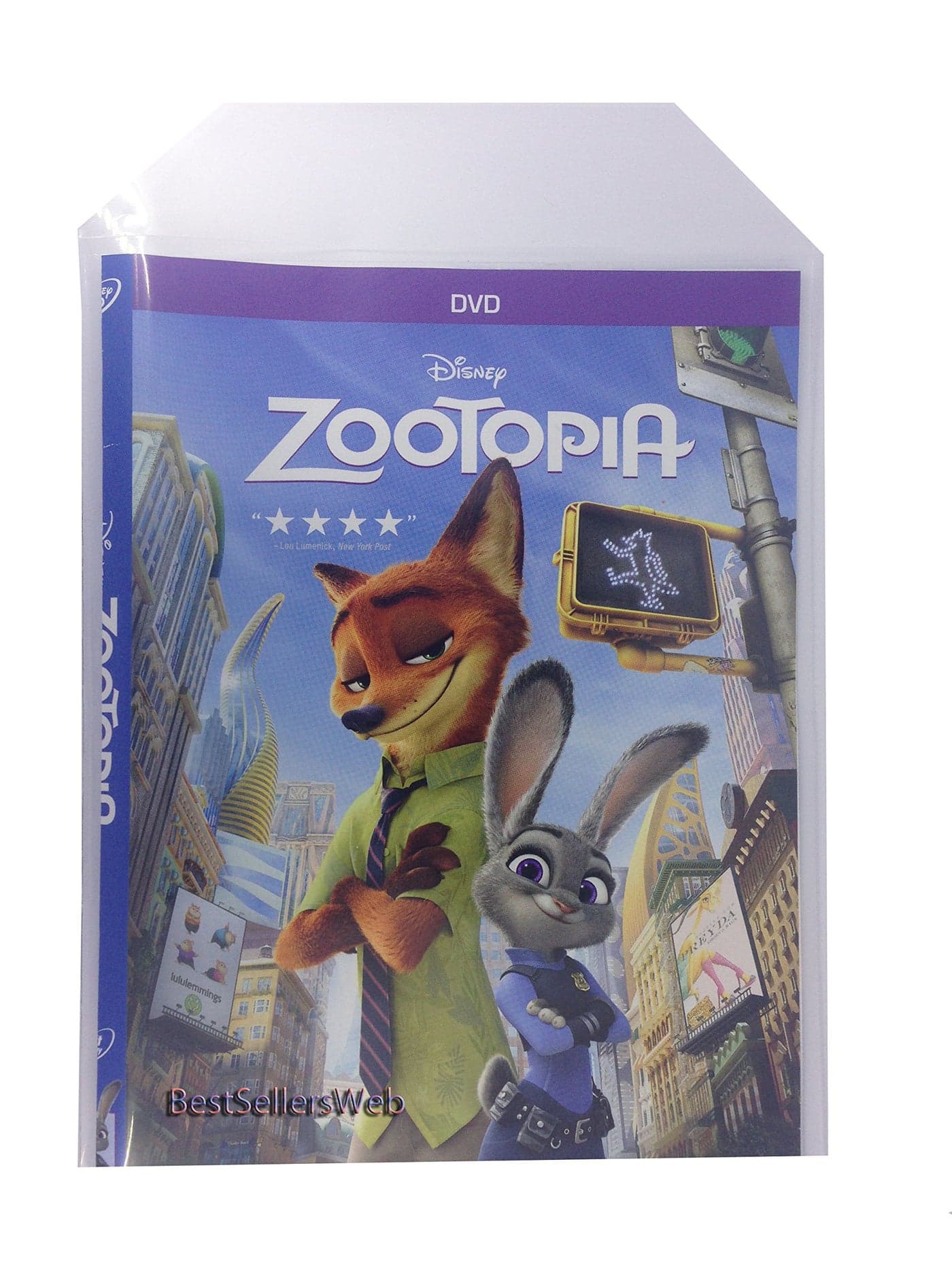 Americopy 100 Big CPP Clear Plastic Sleeve with Flap 100 Micron Fits 14mm DVD Case Artwork