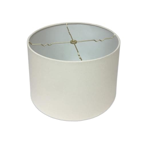 Royal Designs, Inc. HB-610-18LNEG Shallow Drum Hardback Lamp Shade, 17 x 18 x 11.5, Linen Eggshell