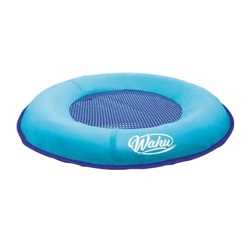 Wahu Hydro Pod Versatile Pool Float with Carrying Bag 21 Round Portable Pool Float for Adults and Kids Ages 8 Light BlueBlue