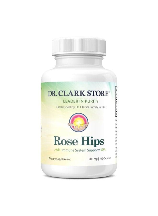 Rose HIPS Supplement, 500 MG, 100 Gelatin Capsules