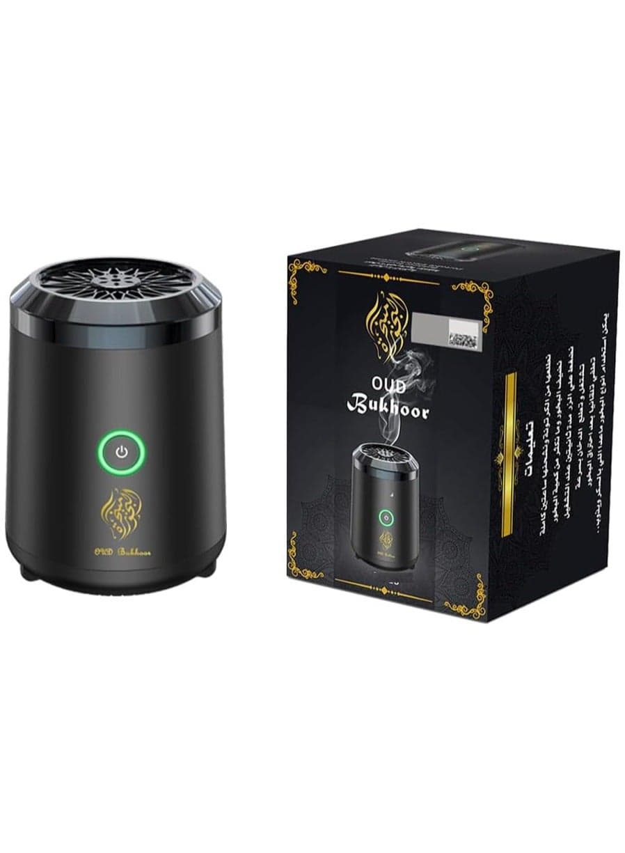 OUD Bukhoor Portable Arabic Electric Incense Burner, USB Rechargeable, with Accessories