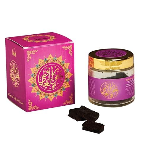 Bakhoor Al Ghawi Yemeni Oud Bakhoor by Dukhni Arabic Oudh Incense 40 gram jar Handmade with Traditional Recipe Deep Exotic Blend For Prayer Time To Relax Meditate Islamic Gift Eid Gift