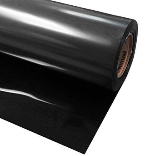 VVIVID Black Premium Line Heat Transfer Vinyl Film for Cricut Silhouette Cameo 12 x 72 6ft