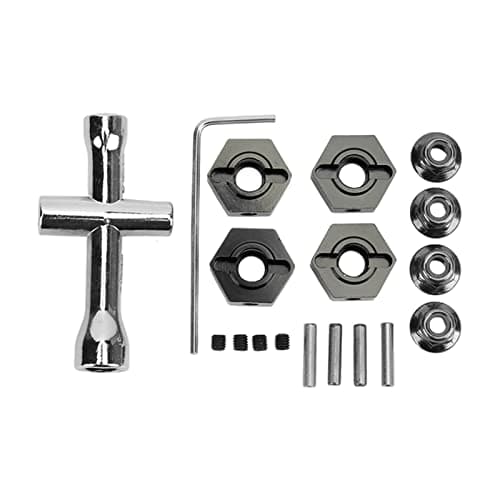 VGEBY RC Hex Hub, 14mm Wheels Extension, Aluminum Alloy Upgrade, Wheel Adapter for 1/10 Scale RC Cars and Custom Upgrades