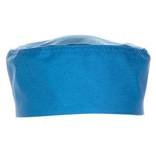 Chef Works Unisex Cool Vent Chef Beanie, Blue, Small/Medium