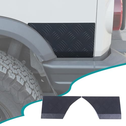 Aluminum Alloy Car Rear Fender Anti-Scratch Protective Decorative Sticker Compatible with Ineos Grenadier 2020-2025 Car Side Body Guard Protection Anti-Scratch Cover Accessories (Style A,Black)