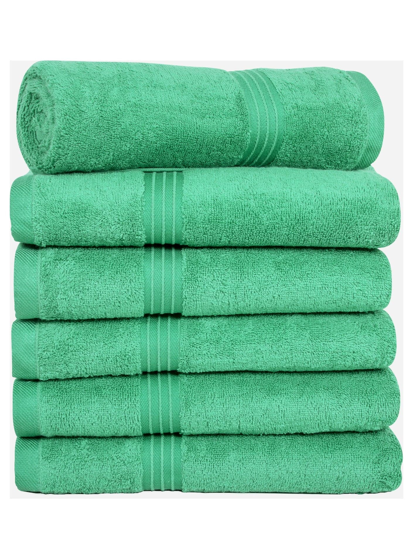 Bliss Casa - Large Hand Towels (6 Pack, 50 x 100 cm) - 100% Combed Cotton - Premium Quality, Ultra Soft and Highly Absorbent, Hotel & Spa Quality Hand Towels