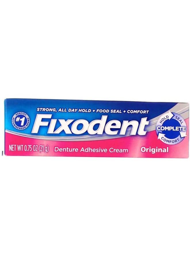 Denture Adhesives Cream, Original - 0.75 Oz