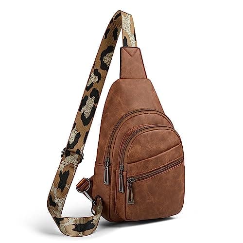 Mroede Sling Bag Crossbody Bags for Women Small Cross Body Bag Fanny Packs Chest Sling Purse for Daily Travel Leisure Sport