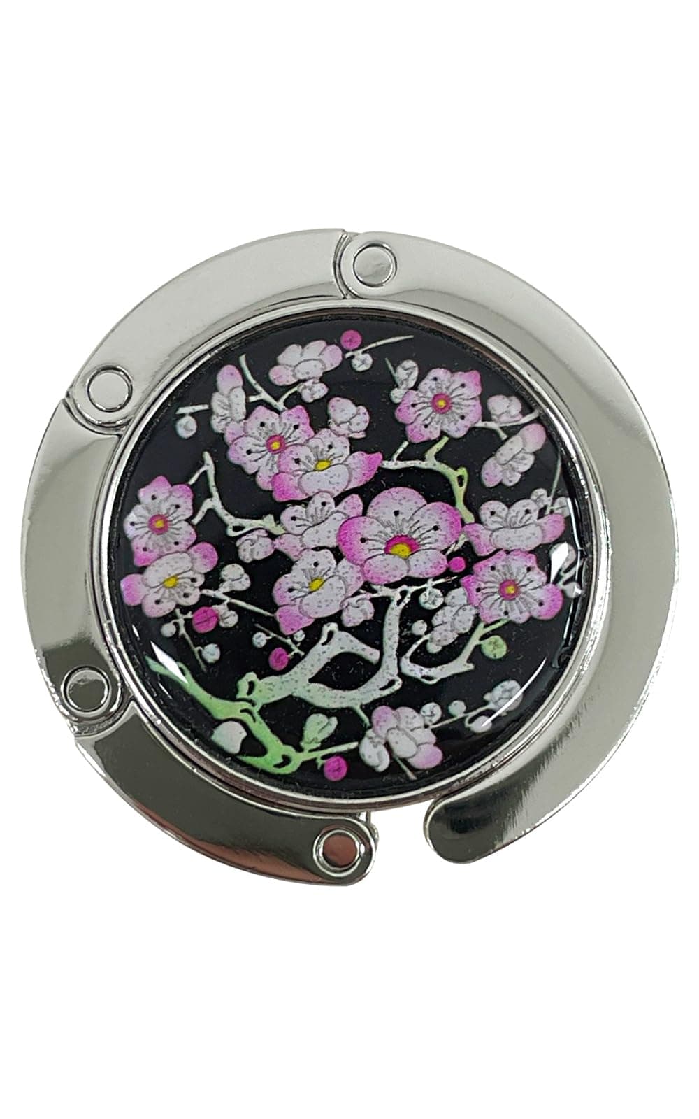 StorePlay Mother of Pearl Purse Hook Magnet Clip Table Handbag Hanger Foldable Table Holder Blossom