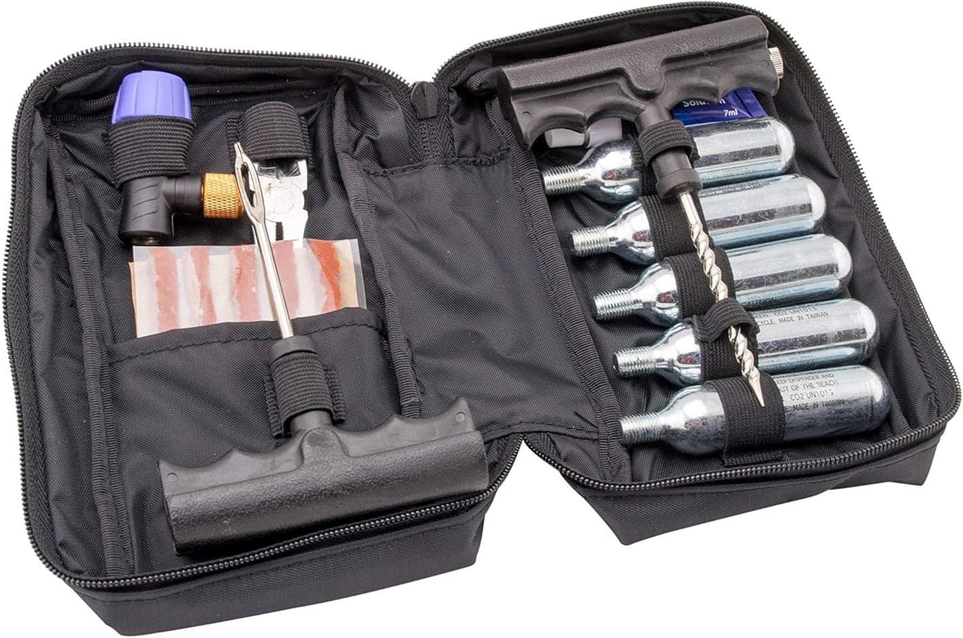 V1 Motor CO2 Tire Repair Kit for Motorcycles and ATVs