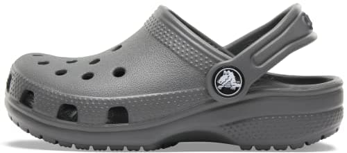 Crocs Kids Classic Clog (Little Kid/Big Kid) - Clogs for Kids - Synthetic Lining - Circulation Nubs Slate Grey 5 Big Kid M