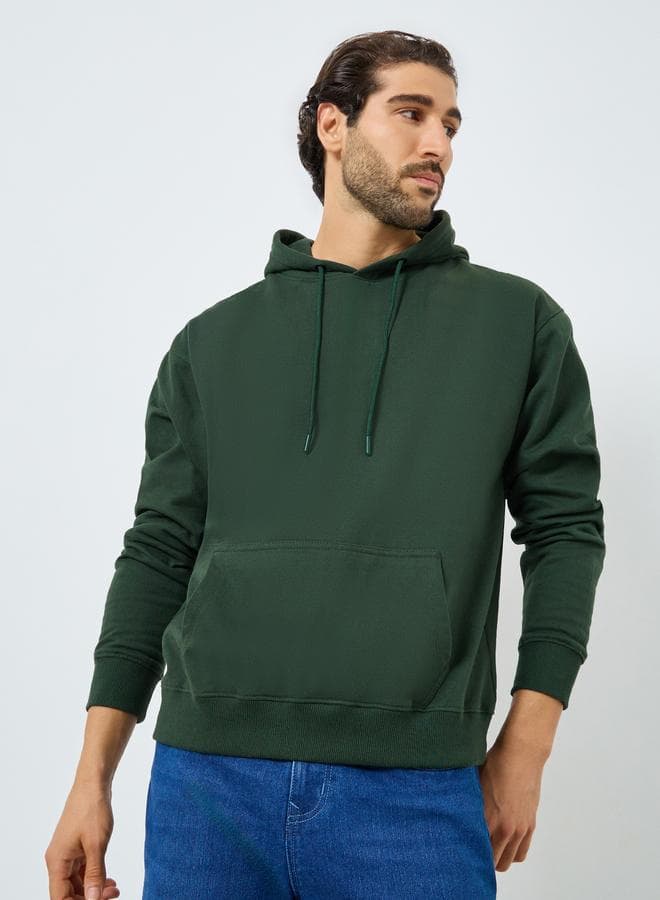 Eco Earth Relaxed Fit Back Graphic Fleece Hoodie