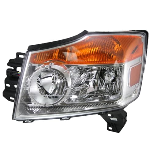TRQ Left Headlight Assembly Drivers Side Compatible with 08-15 Nissan Armada NI2502175