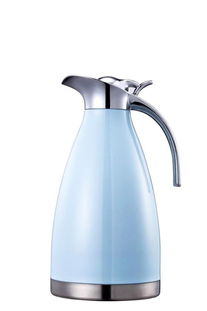 Bonnoces 68 Oz Stainless Steel Thermal Carafe Double Walled Vacuum Insualted ThermosCarafe with Lid CoffeeTea Carafe Heat Cold Retention 2 Liter