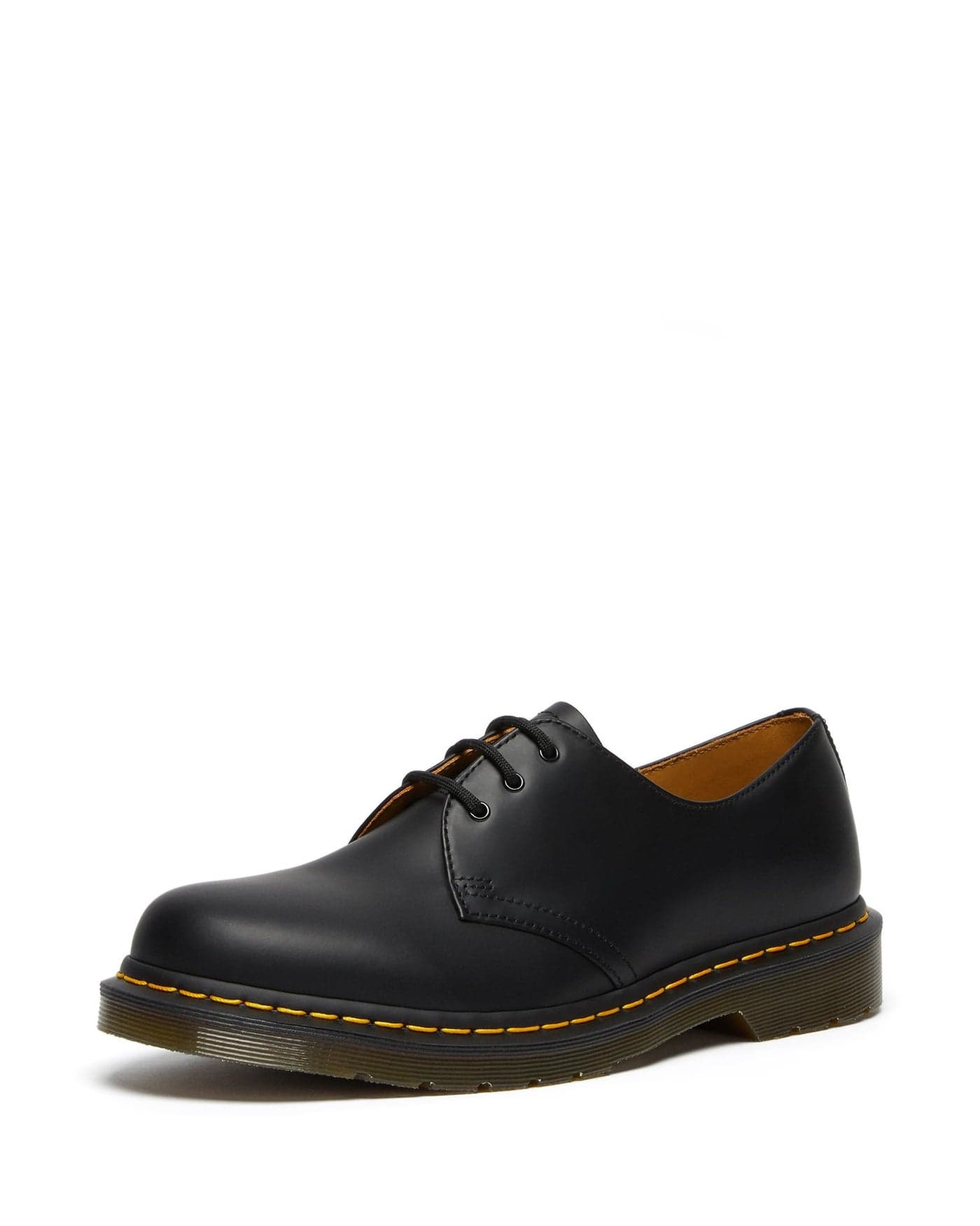 Dr. Martens, 1461 3-Eye Leather Oxford Shoe for Men and Women, Black Smooth, 5 US Women/4 US Men