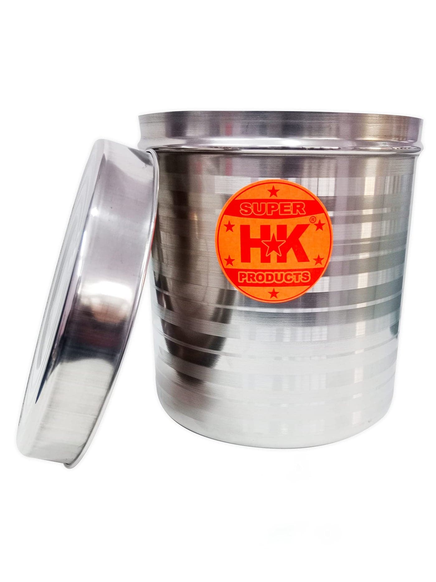 Super HK Stainless Steel Dabba/Storage Box/Dibba/Container with LID (3 Litre)