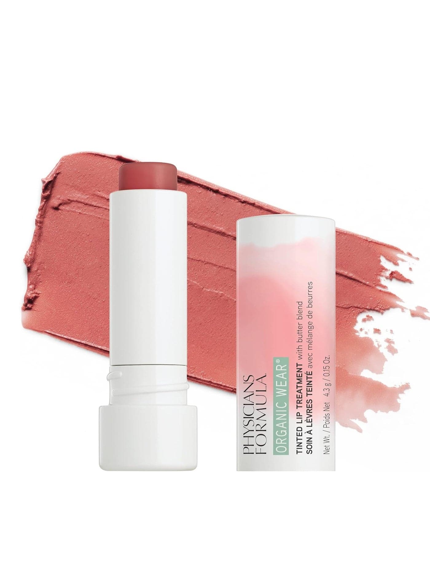 Physicians Formula Organic Wear Tinted Natural Lip Balm Treatment Tickled Pink