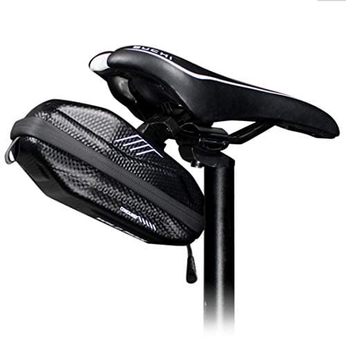 WILD MAN 0.8L Waterproof Fast Release Hard Shell Bike Saddle Bag Under Seat for Mountain Road MTB Bicycle Cycling