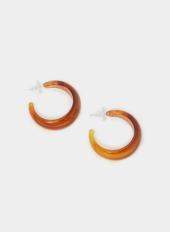 Resin Hoop Earrings