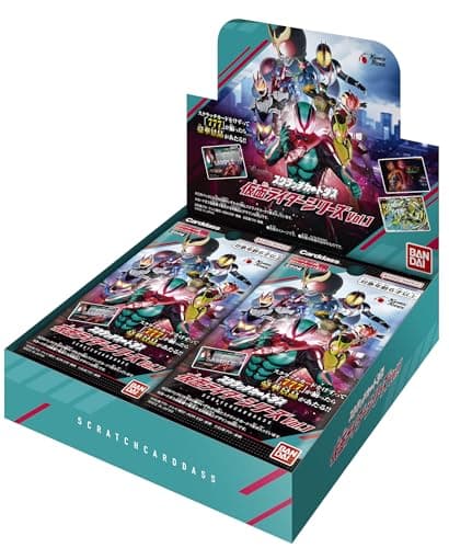 Bandai Scratch Carddass Kamen Rider Series Vol 1 Box of 20 First Purchase Bonus Includes 1 Limited Card