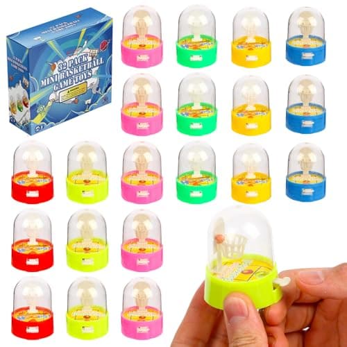 Zasnynua 32 Pack Mini Finger Basketball Toys Fun Handheld Basketball Shooting Games Desktop Fidget Game Party Favors Decorations Classroom Rewards Carnival Prizes for Kids