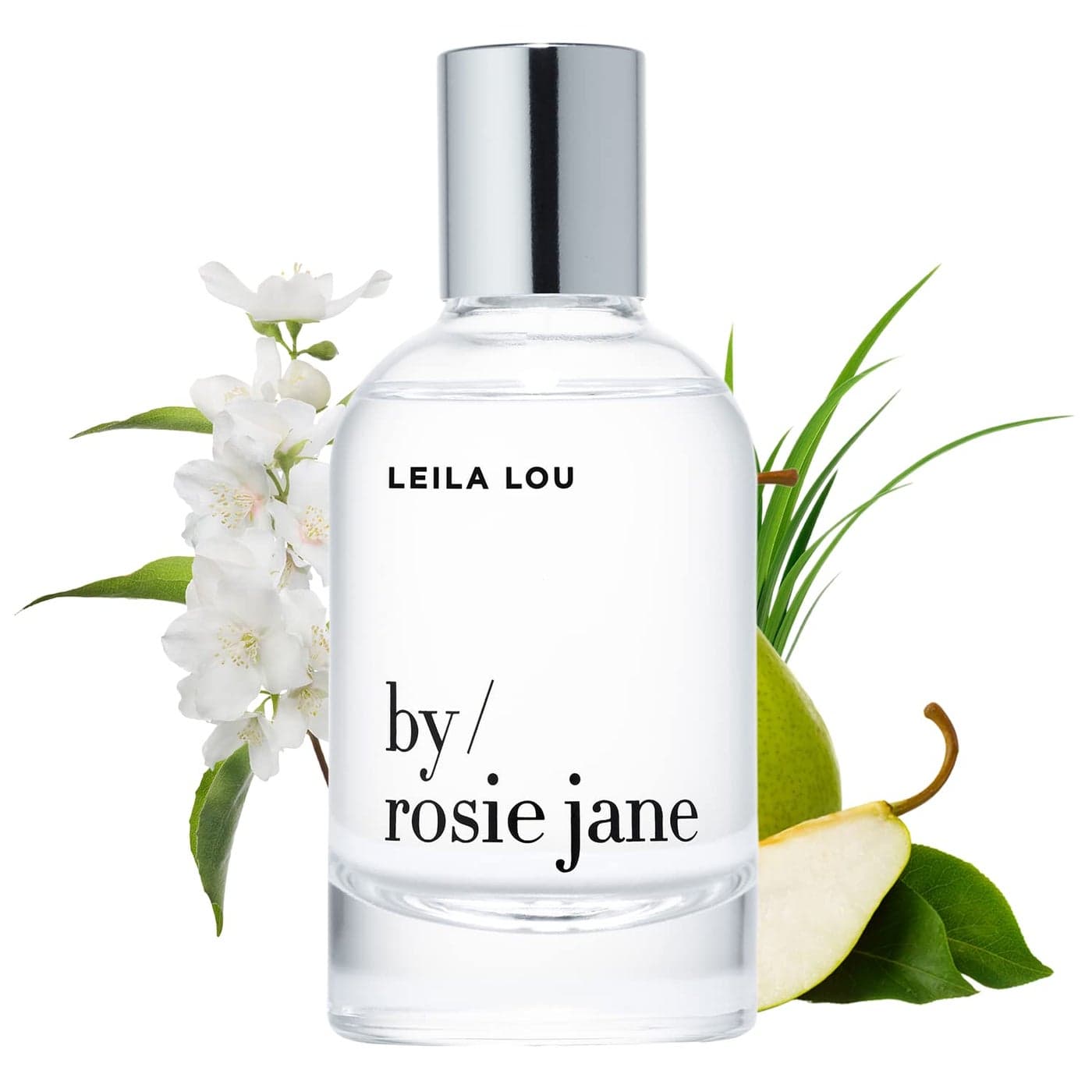 By Rosie Jane Eau De Parfum Spray Leila Lou Clean Perfume for Women NonToxic Body Mist with Notes of Juicy Pear Sweet Jasmine Tangerine Skin Paraben Sulfate Phthalate Free 50ml