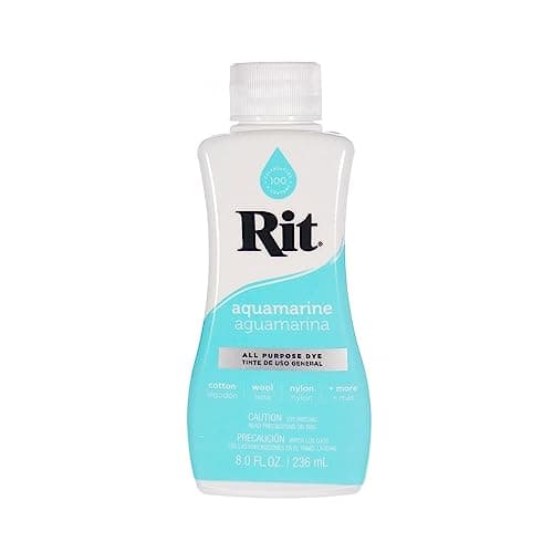 Rit Dye Liquid – Wide Selection of Colors – 8 Oz. (Aquamarine)