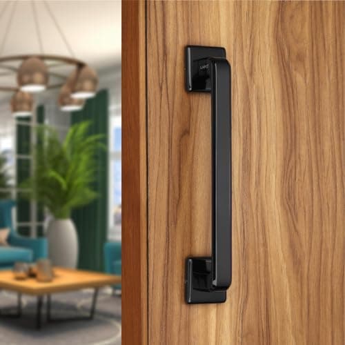 LAPO Cool Door Handles for Main Door | Main Door Handle | Door Handle | Zinc Alloy(10 inches- Pack of 1) Black Finish | 3 Years Warranty, Pull Handle