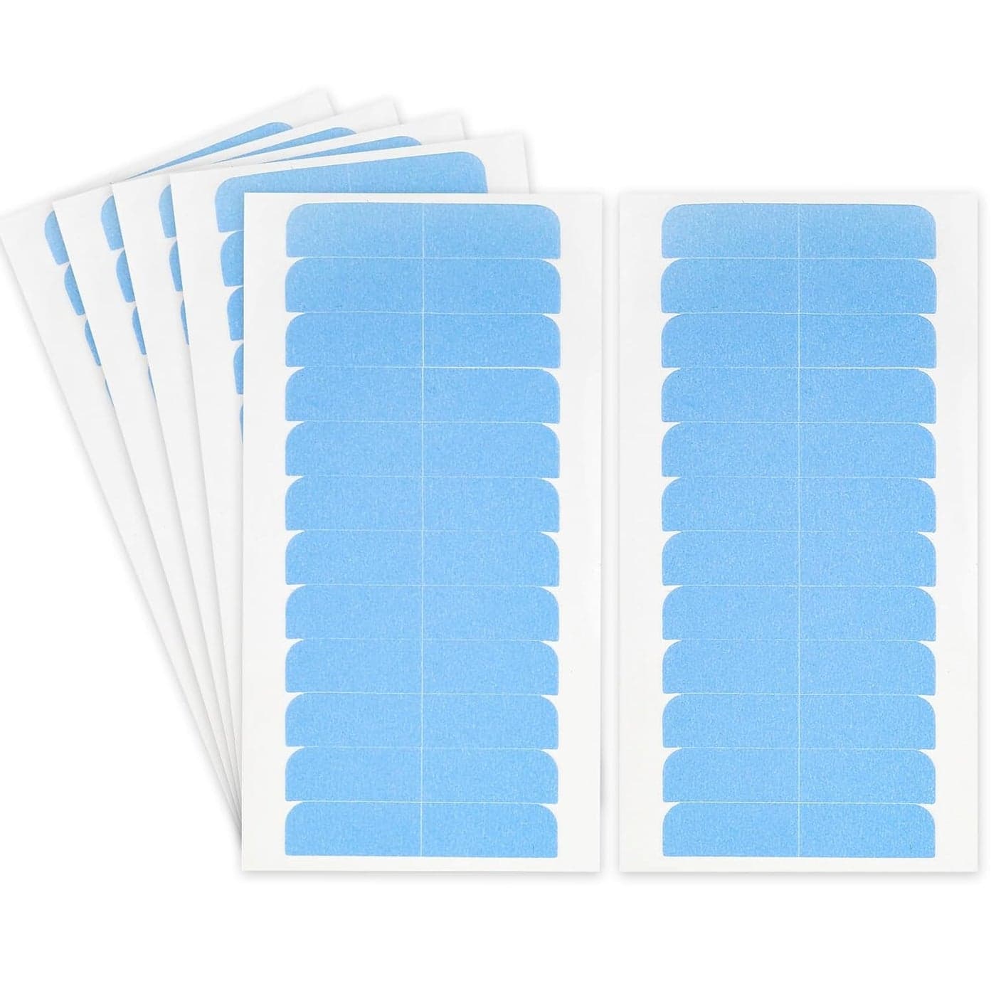 WLLHYF 60 Pieces Hair Extension Tape NoResidue Double Sided Hair Weft Replacement Tapes Precut Wig Adhesive Toupee Tape Beauty Tool for Human Hair Extensions