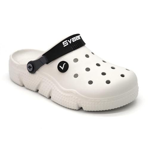 SVAAR Designer Clogs, Sandals With Adjustable Back Strap For Men Off White - 6 Uk
