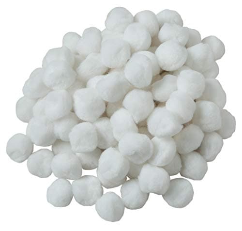 Creativity Street Pom Pons 100Piece x 1 Inch White