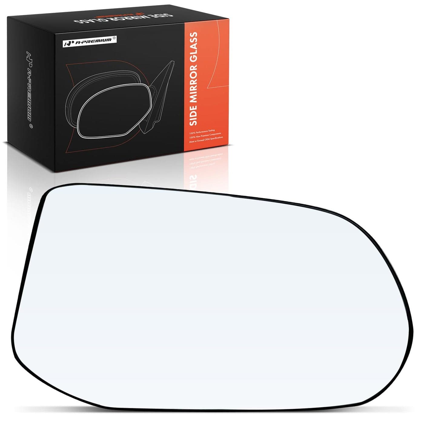 APremium Right Passenger Side NonHeated Mirror Glass with Backing Plate Compatible with Honda Civic 2006 2007 2008 2009 2010 2011 Exterior Side View Convex Mirror Sedan Replace 76203SNAA01