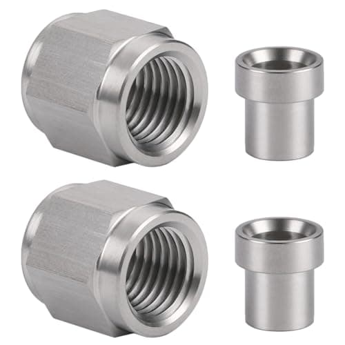 Podavelle 3AN Hardline Stainless Steel Tube Nut and Sleeve Fitting for 316 OD Tubing 2 Sets